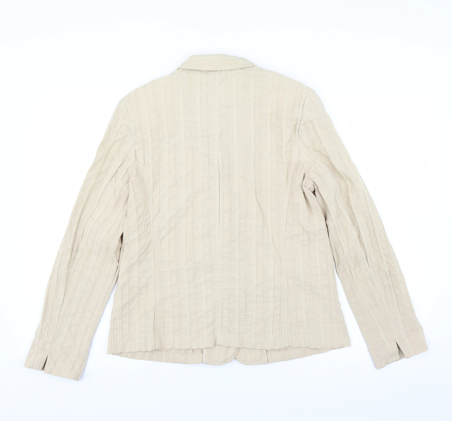 Lebek Womens Beige   Jacket Blazer Size 12