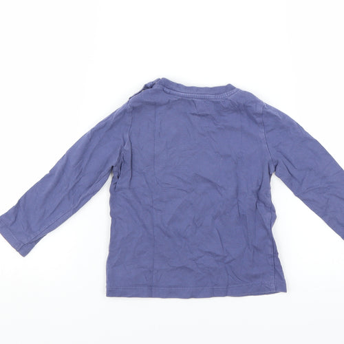 Fred & Flo Boys Blue   Basic T-Shirt Size 12-18 Months  - cool to be cute
