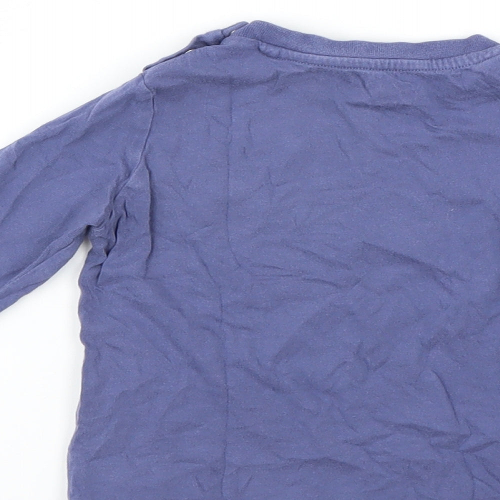Fred & Flo Boys Blue   Basic T-Shirt Size 12-18 Months  - cool to be cute
