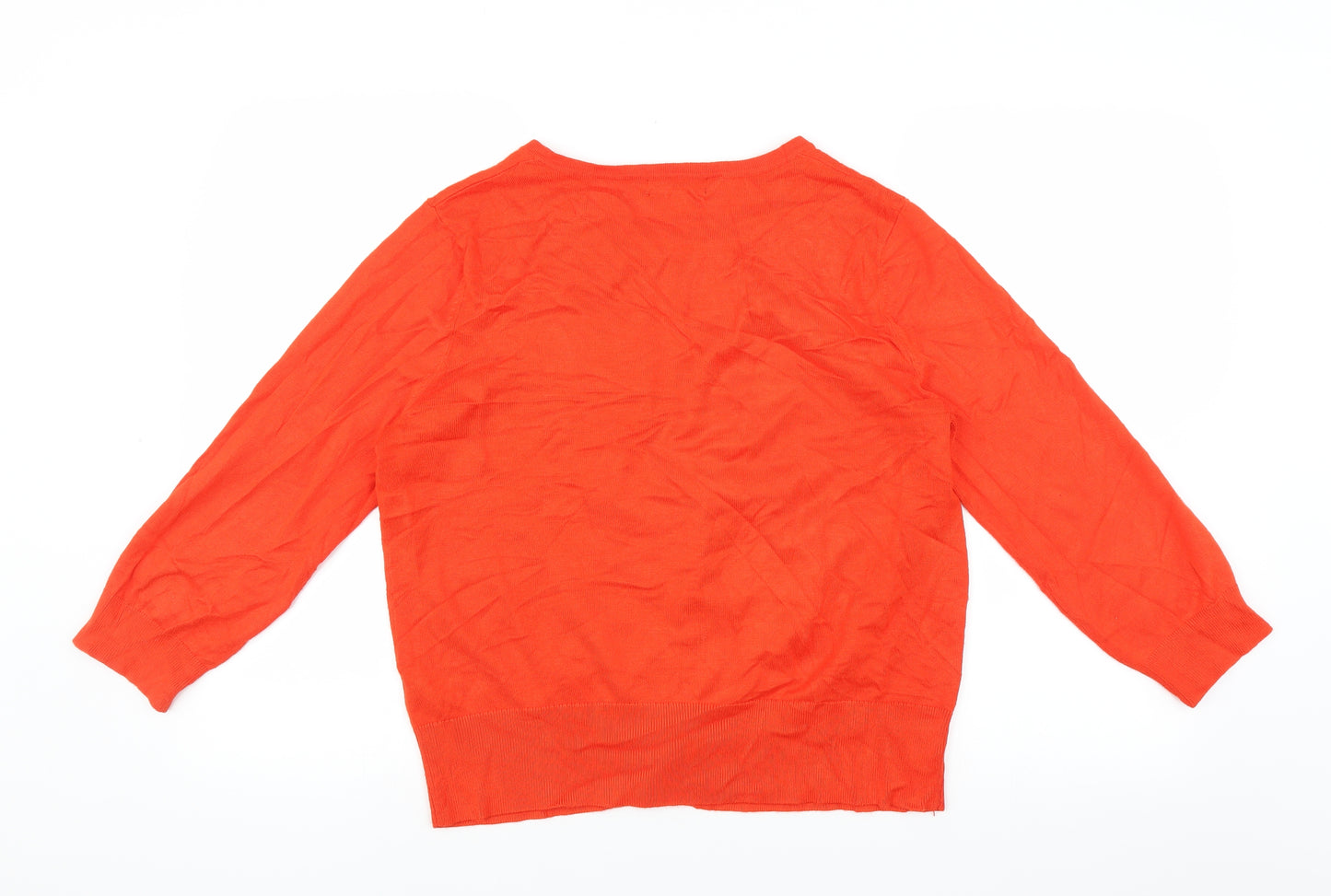 Debenhams Womens Orange   Cardigan Jumper Size 16