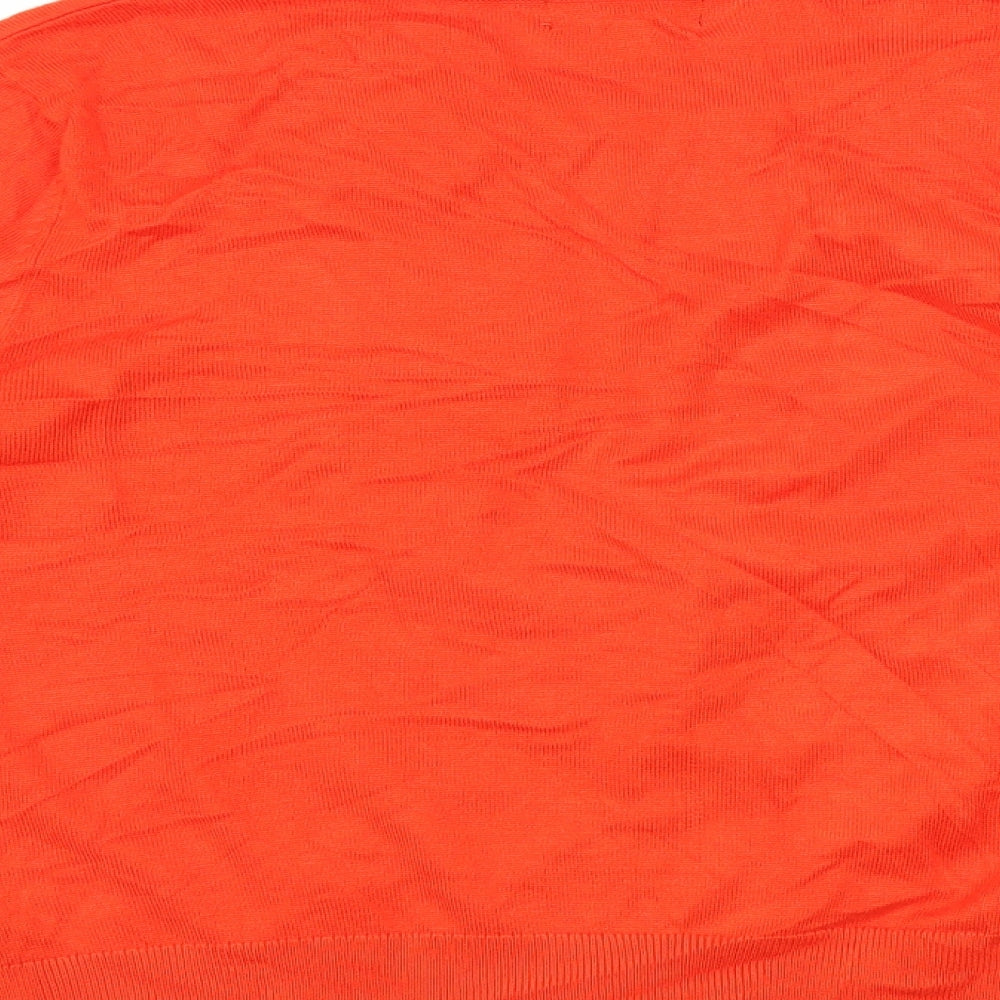 Debenhams Womens Orange   Cardigan Jumper Size 16