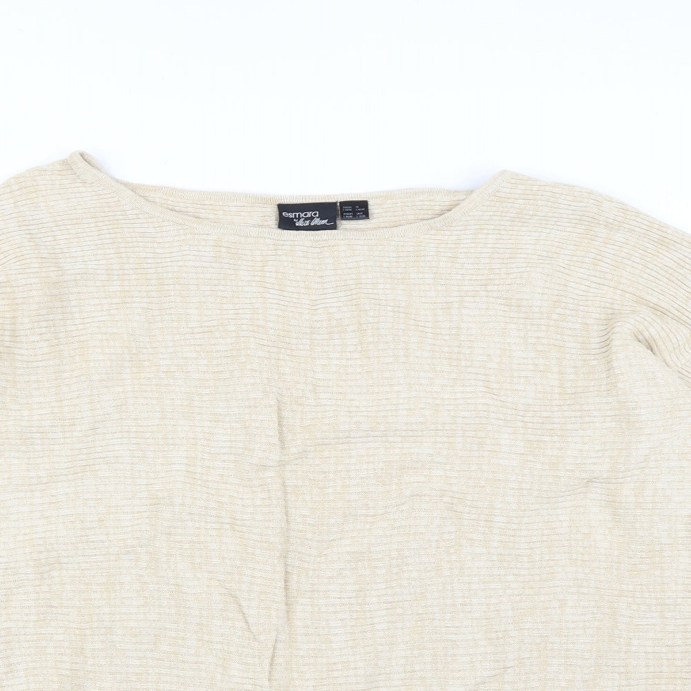ESMARA Womens Beige   Pullover Jumper Size L