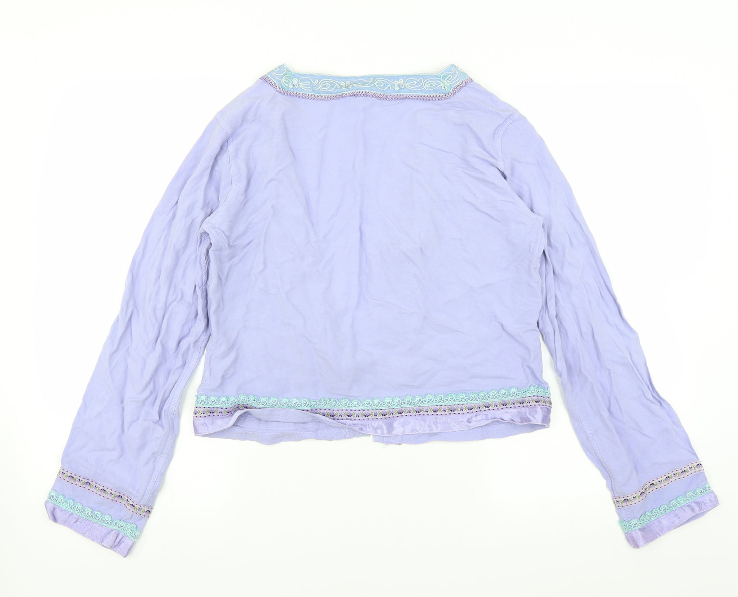 River Island Womens Purple   Basic Blouse Size 14  - beaded