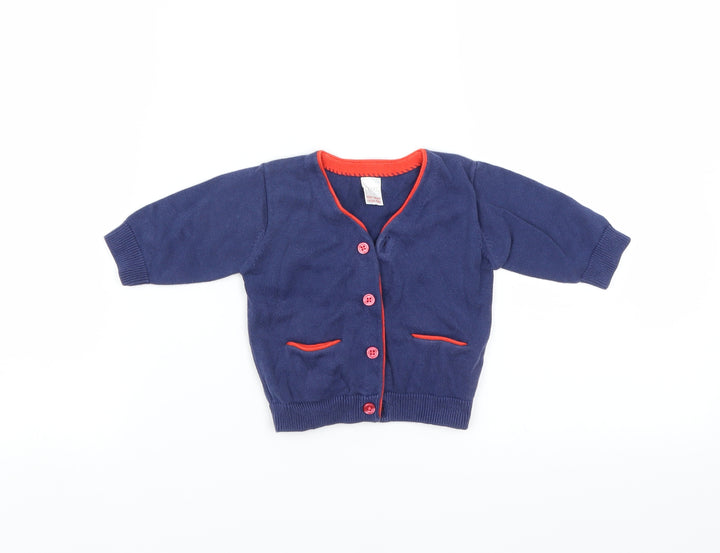 NEXT Girls Blue Cardigan Jumper Size 0-3 Months