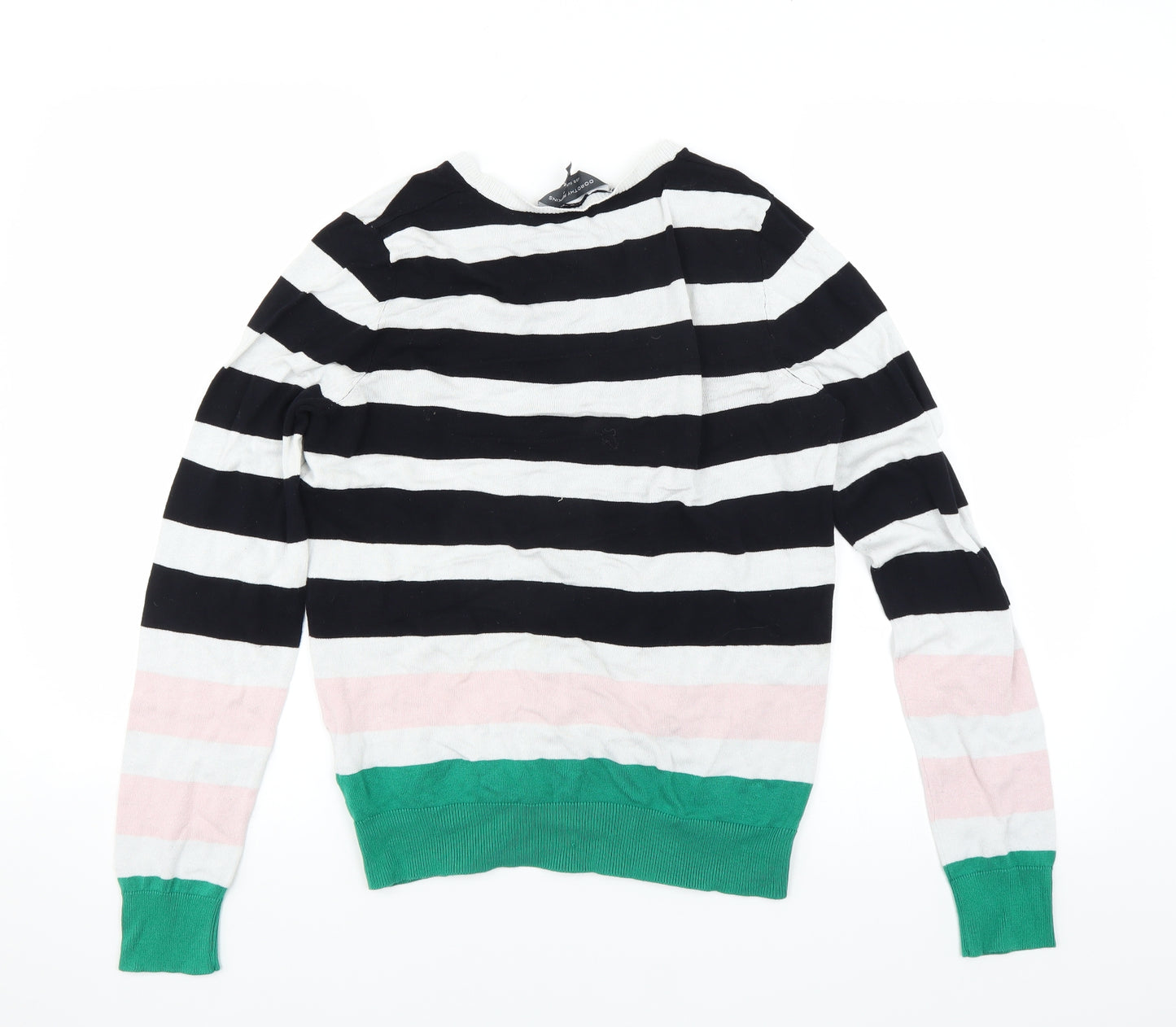 Dorothy Perkins Womens Black Striped  Cardigan Jumper Size 12