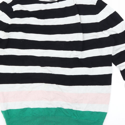 Dorothy Perkins Womens Black Striped  Cardigan Jumper Size 12