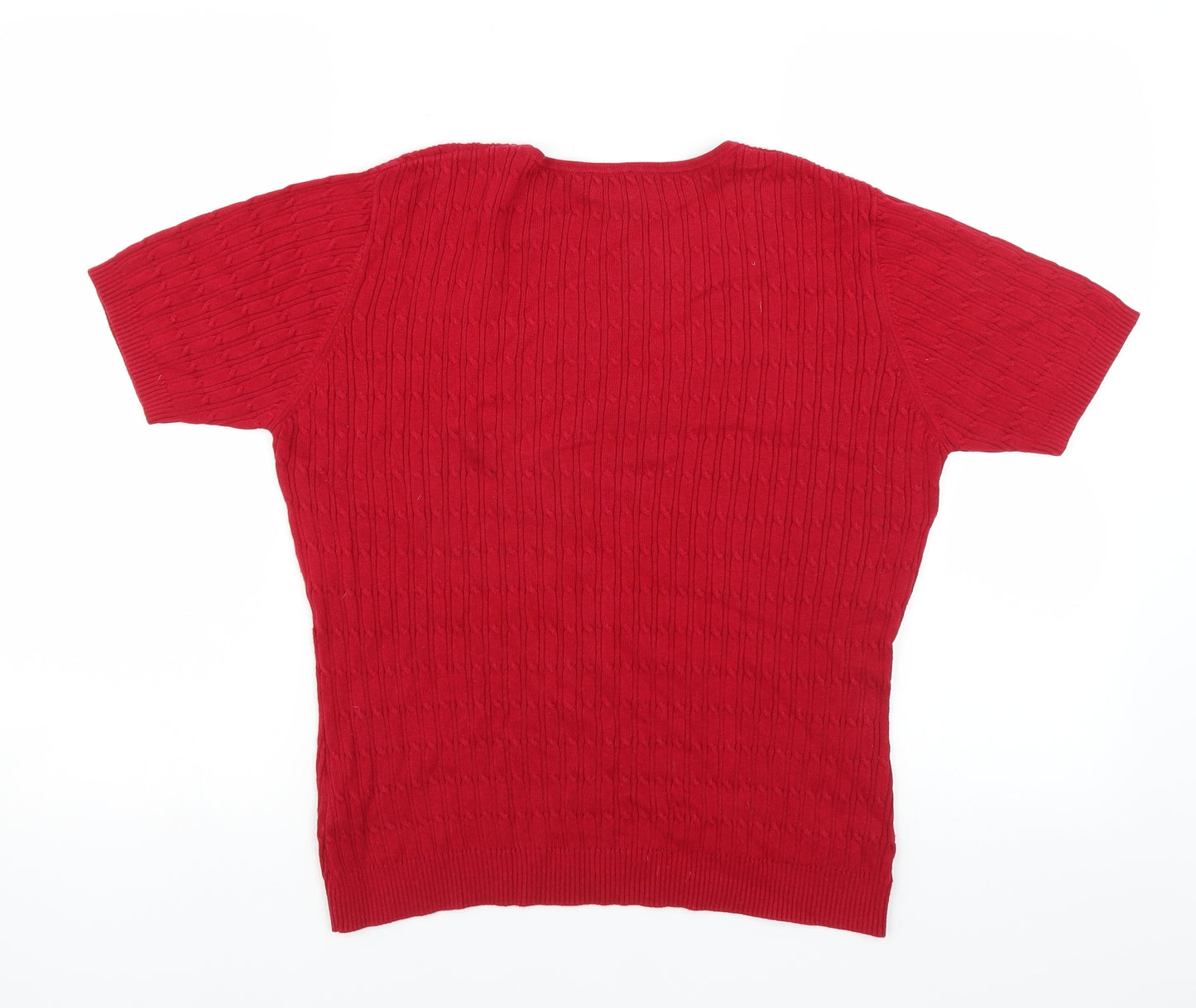 Viyella Womens Red   Pullover Jumper Size M
