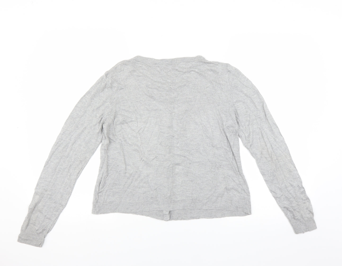 Primark Womens Grey   Cardigan Jumper Size 14