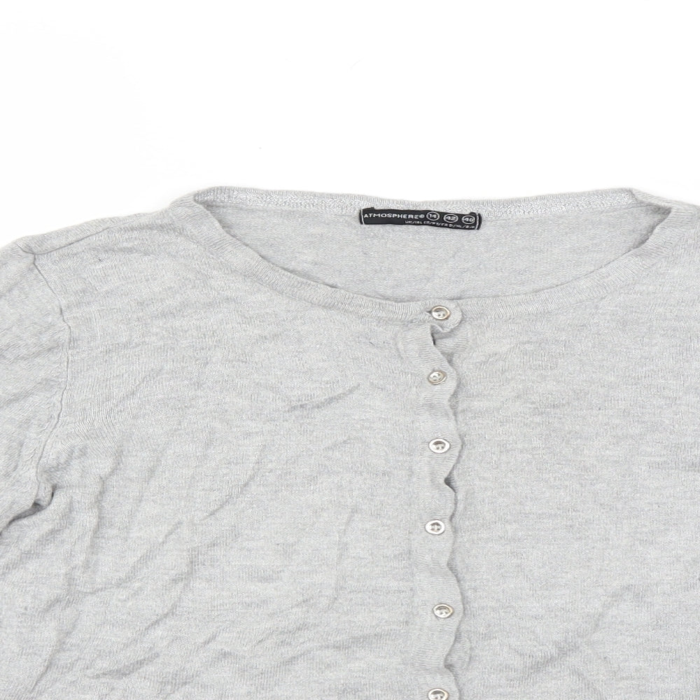 Primark Womens Grey   Cardigan Jumper Size 14