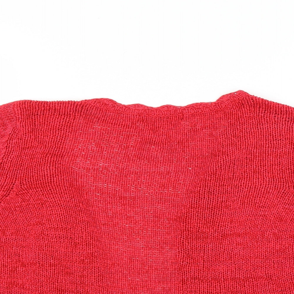 George Womens Red   Cardigan Jumper