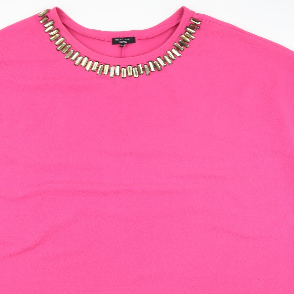New Look Womens Pink   Basic Blouse Size 32