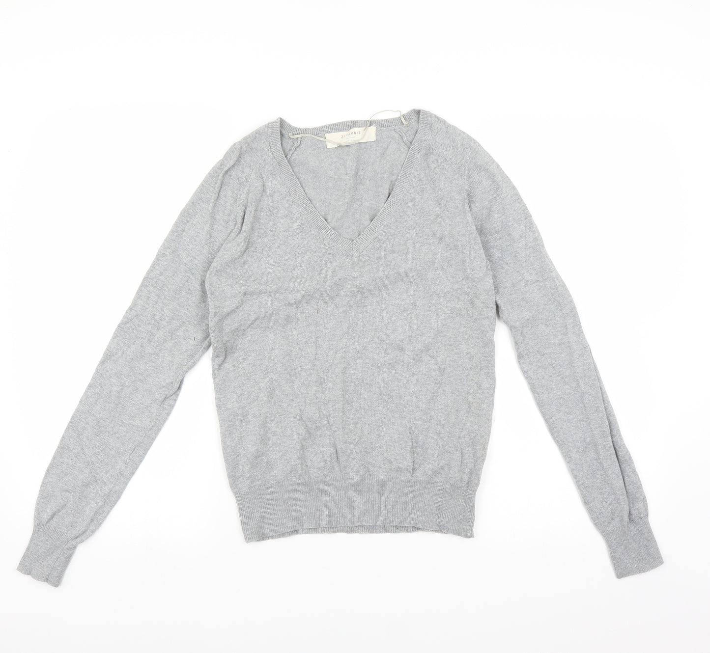 Zara Womens Grey   Pullover Jumper Size M