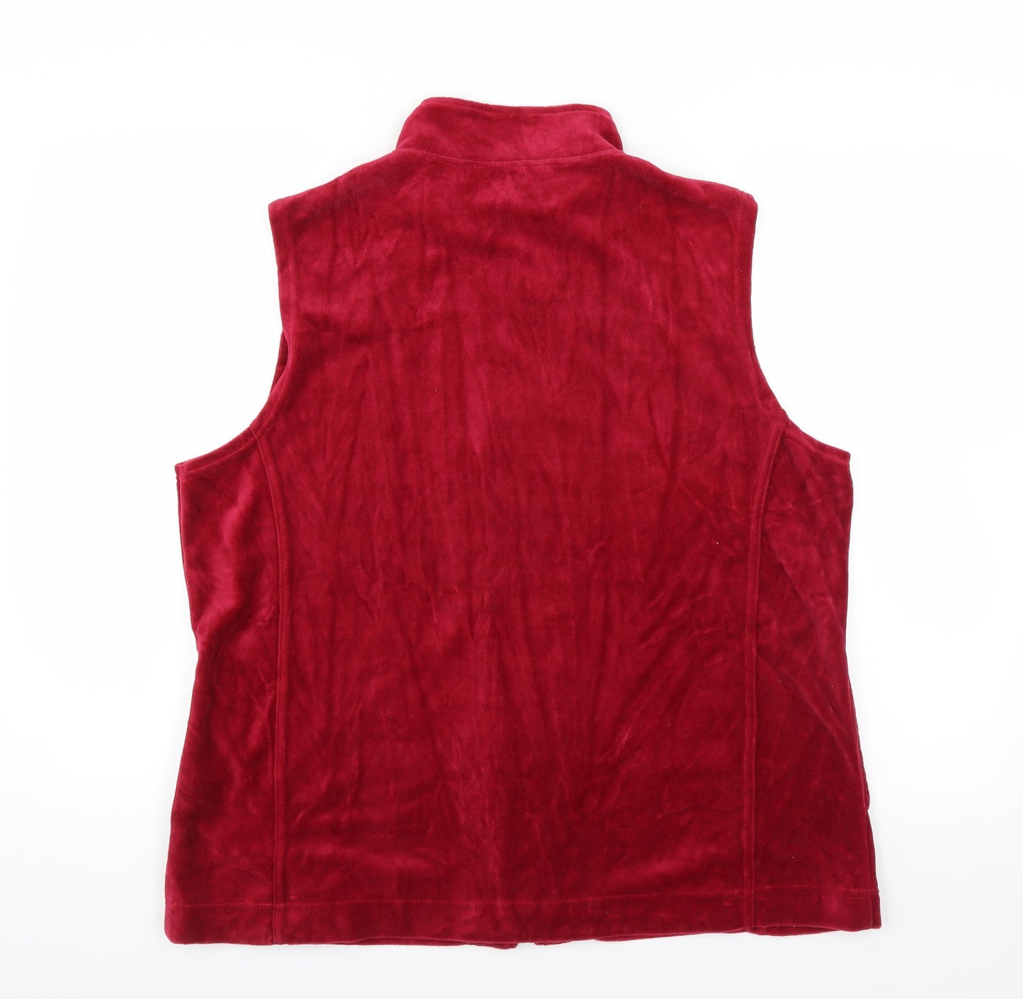 Tigi Womens Red   Full Zip Jumper Size 18