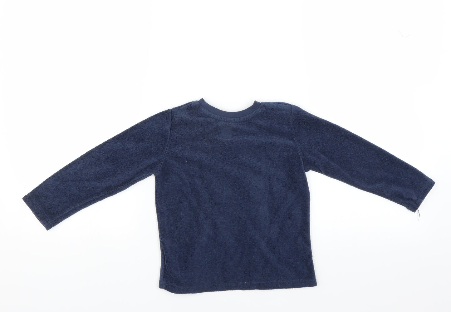 Primark Boys Blue  Fleece Pullover Jumper Size 2 Years  - Mickey mouse