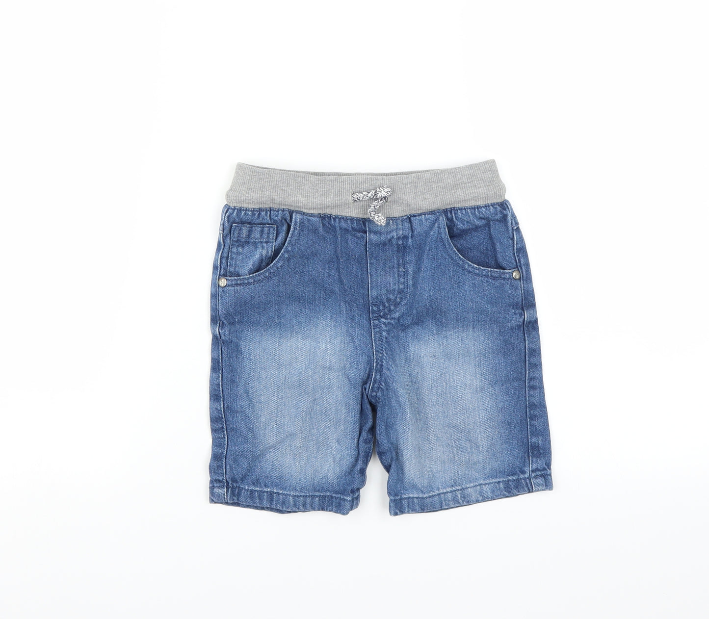 F&F Boys Blue  Denim Bermuda Shorts Size 5-6 Years
