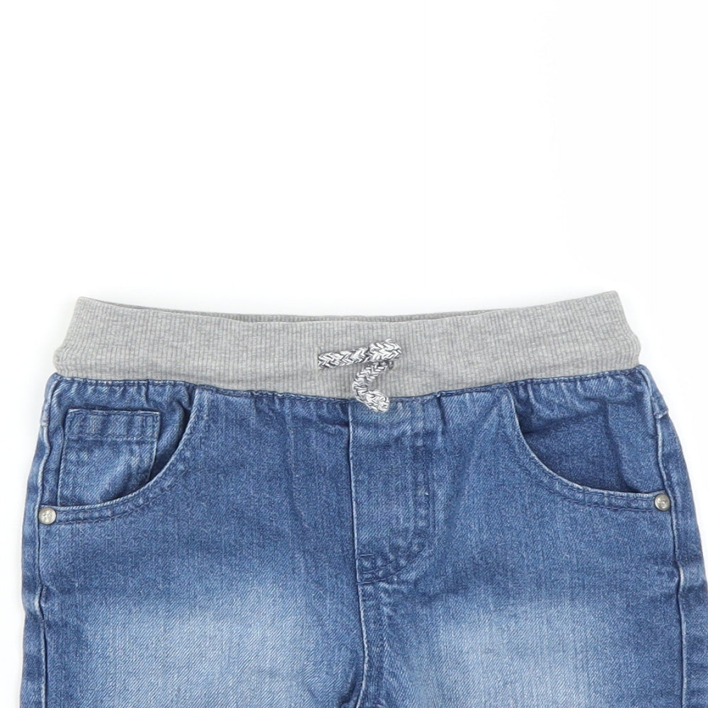F&F Boys Blue  Denim Bermuda Shorts Size 5-6 Years