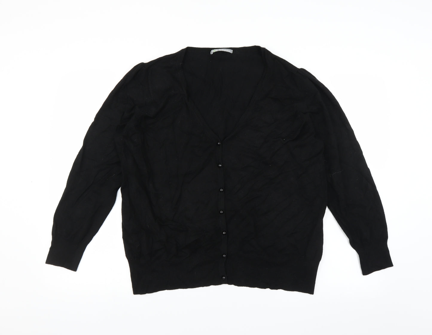 Marks and Spencer Womens Black   Cardigan Jumper Size 22