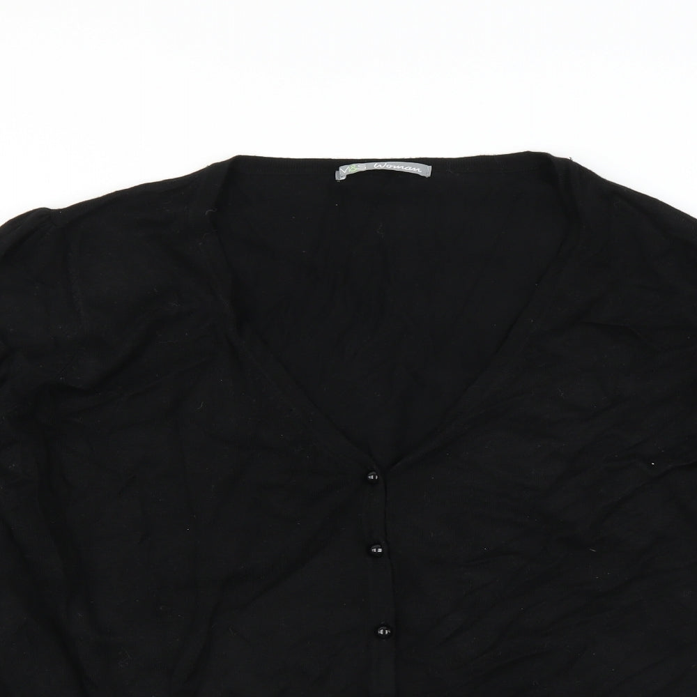 Marks and Spencer Womens Black   Cardigan Jumper Size 22