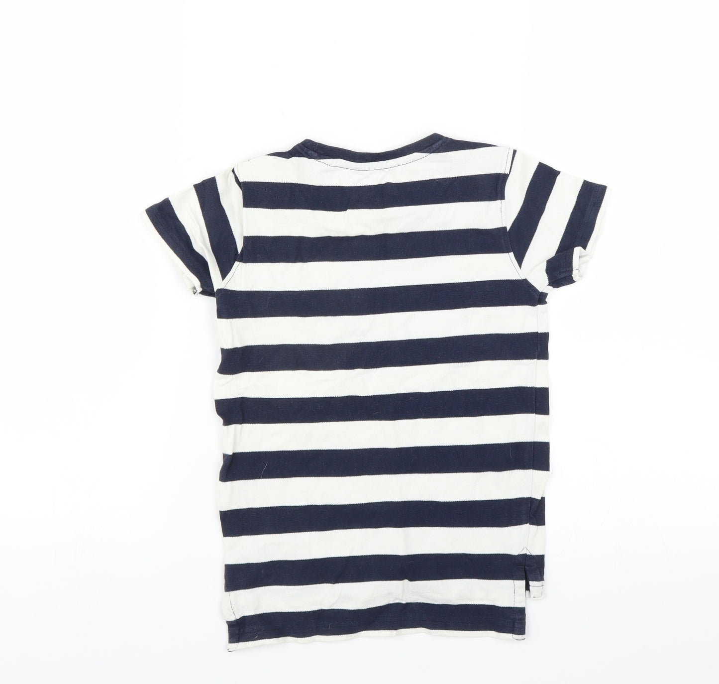 NEXT Boys Blue Striped  Basic T-Shirt Size 6 Years