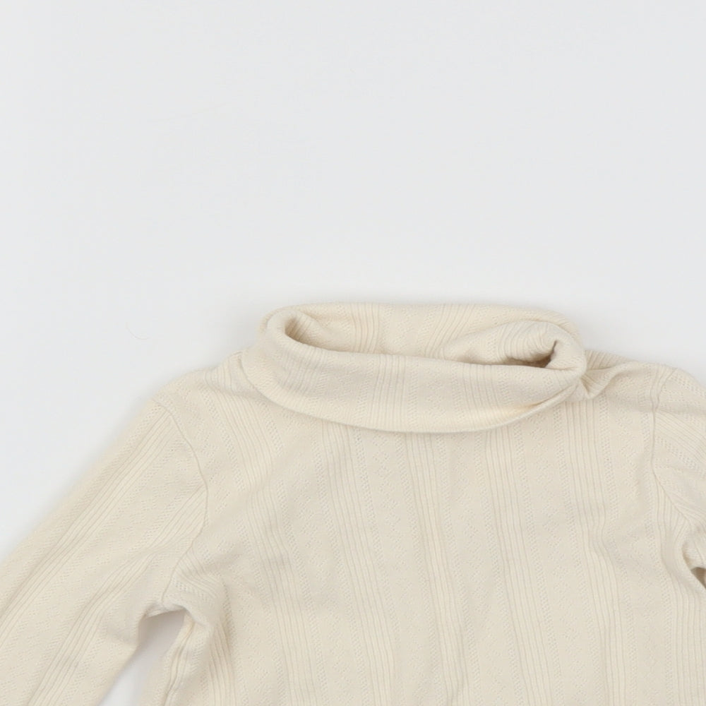 George Girls Ivory   Pullover Jumper Size 2-3 Years
