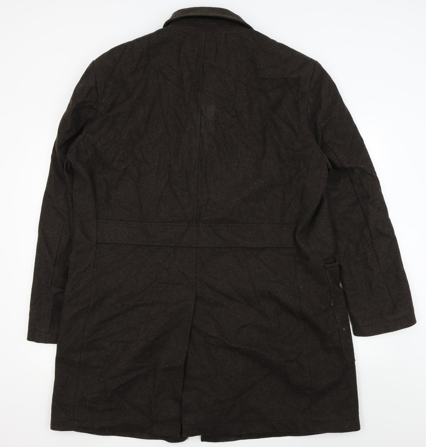 RJR.John Rocha Mens Brown   Overcoat Coat Size XL