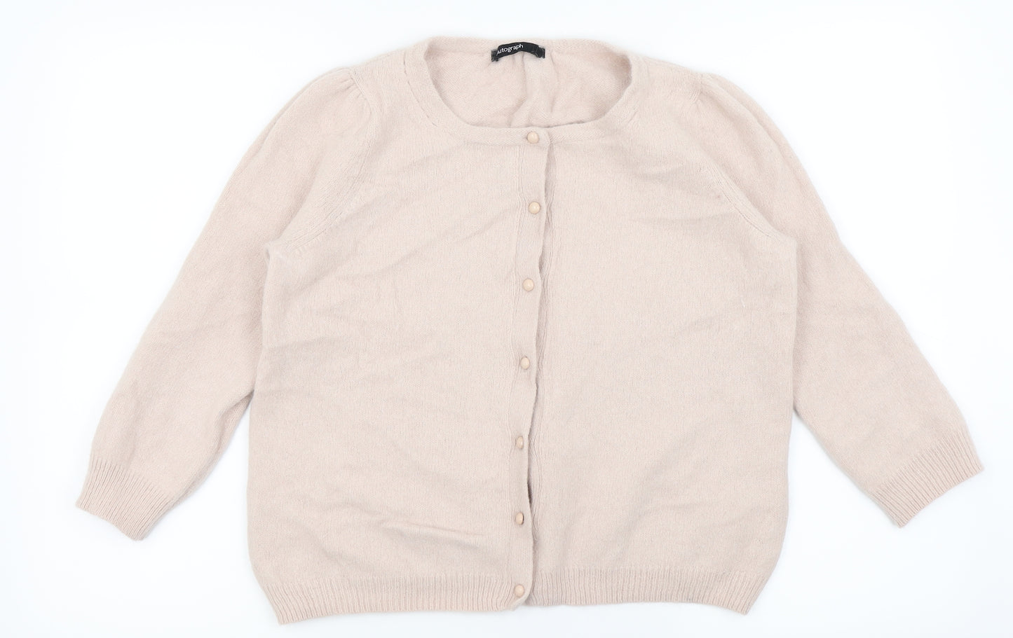 Autograph Womens Pink   Cardigan Jumper Size 16