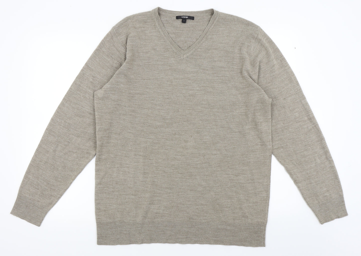 Asda George Mens Beige   Pullover Jumper Size L