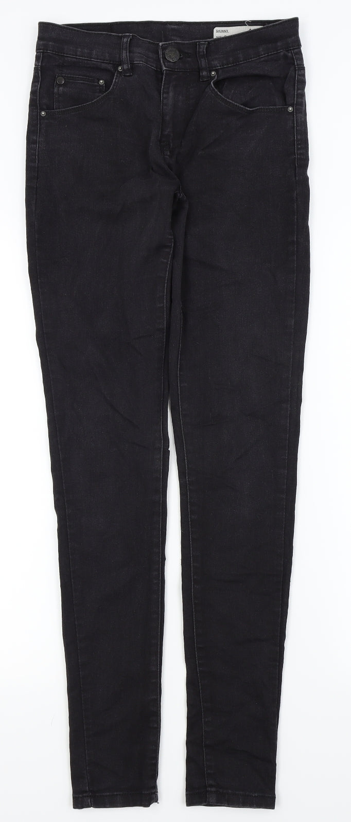 157 Mens Black   Skinny Jeans Size S L30 in