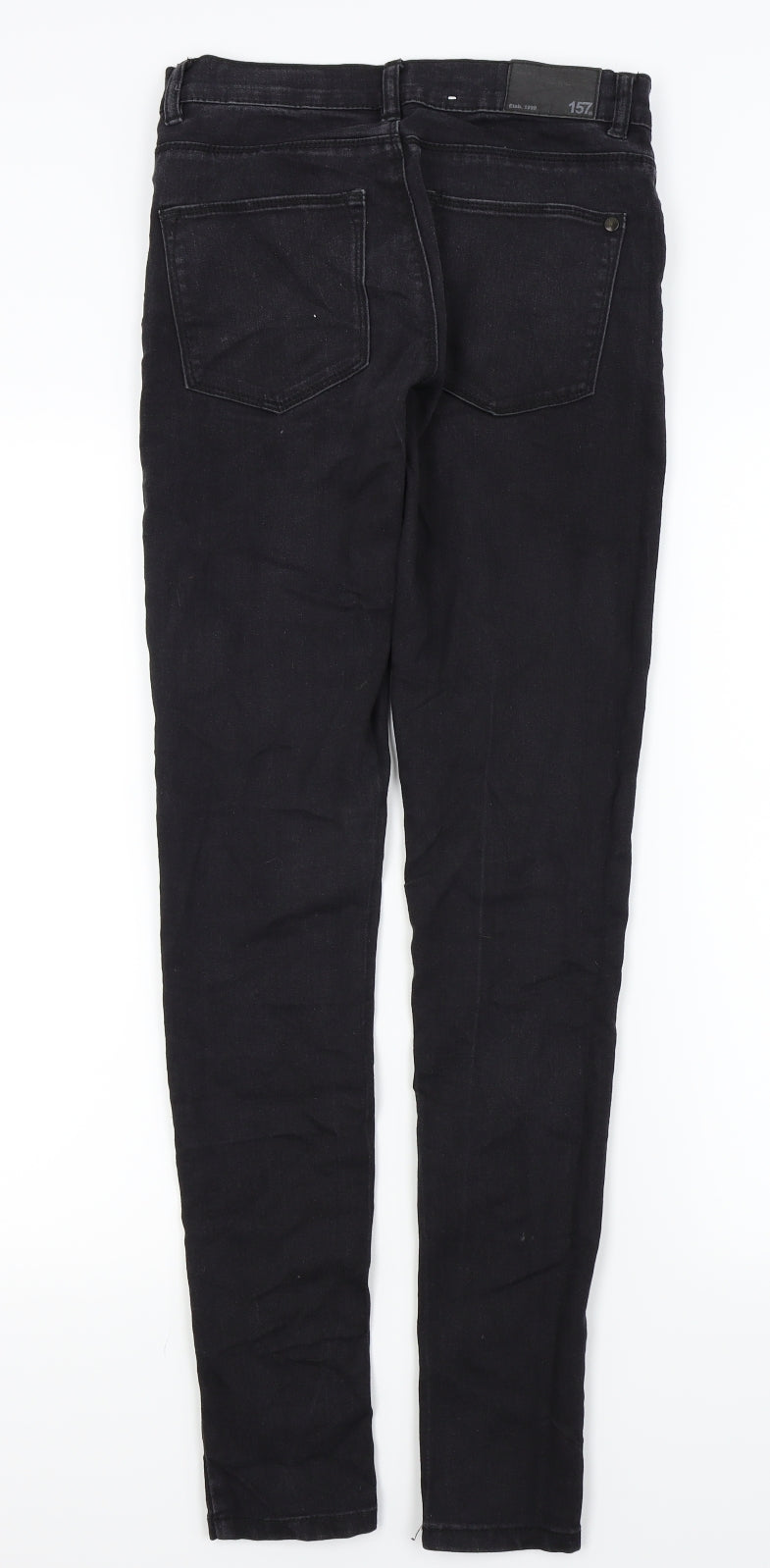 157 Mens Black   Skinny Jeans Size S L30 in