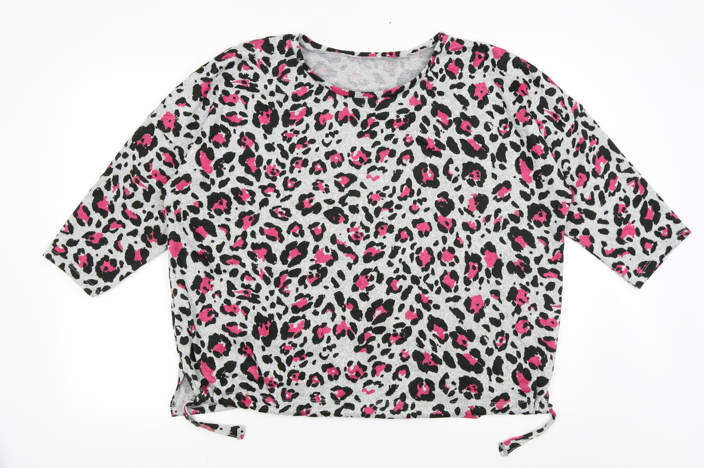 Preworn Womens Grey Animal Print  Pullover Jumper Size 18