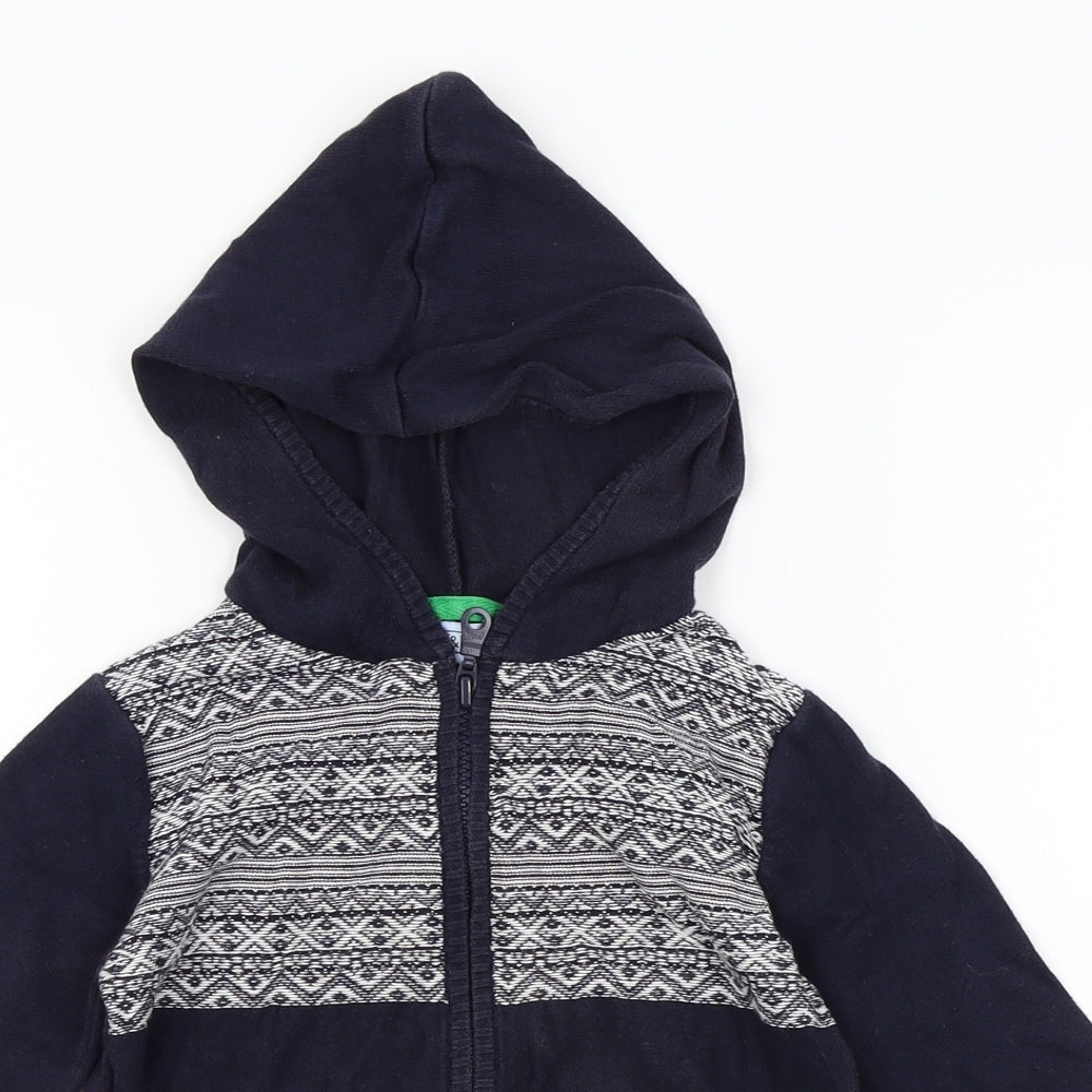 F&F Boys Blue   Full Zip Jumper Size 2-3 Years