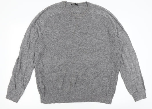 Front view of Asda George men’s grey jumper, size 2XL