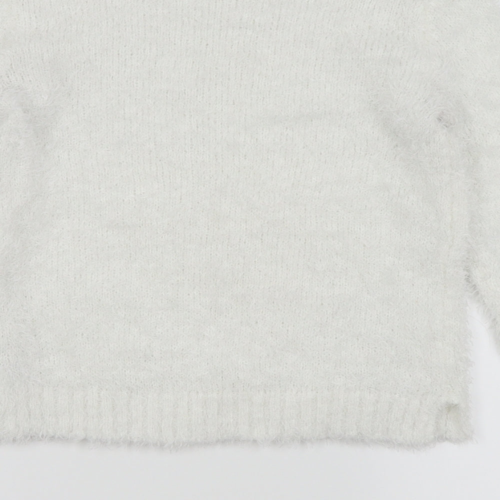 Divided by H&M Womens White   Pullover Jumper Size 4