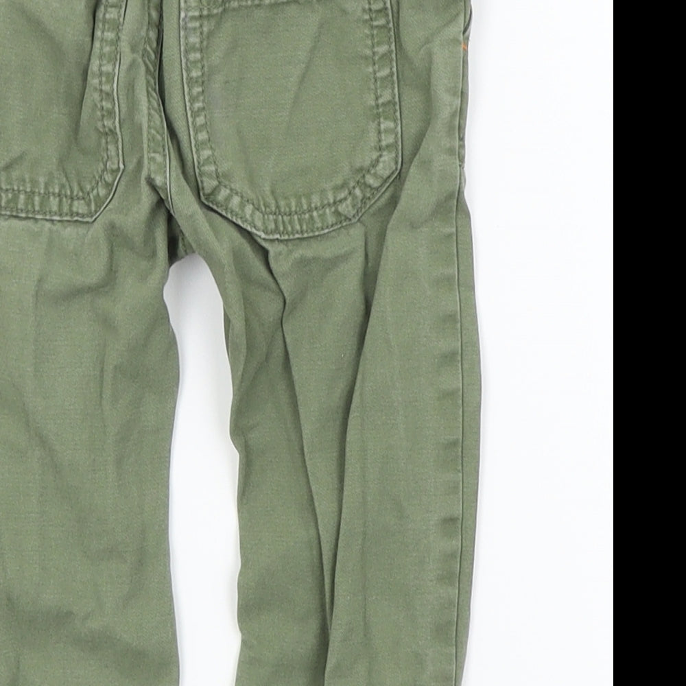 F&F Boys Gold   Cargo Trousers Size 12-18 Months