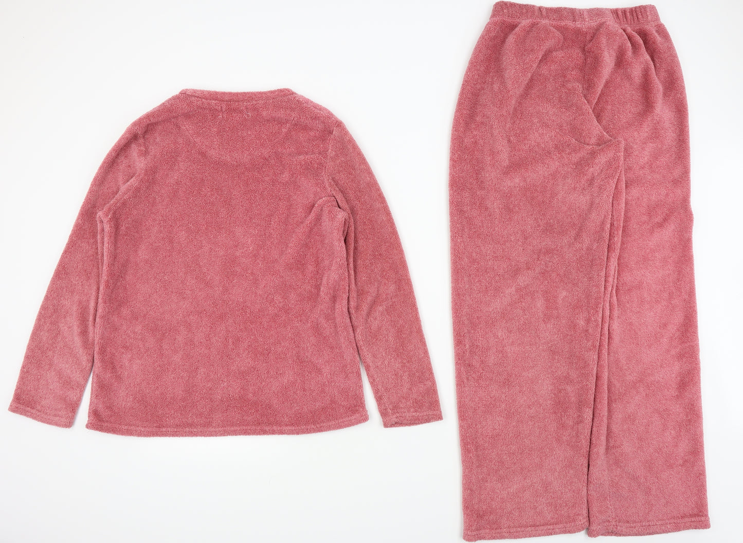 love lounge Womens Pink Solid  Babydoll Pyjama Set Size 12