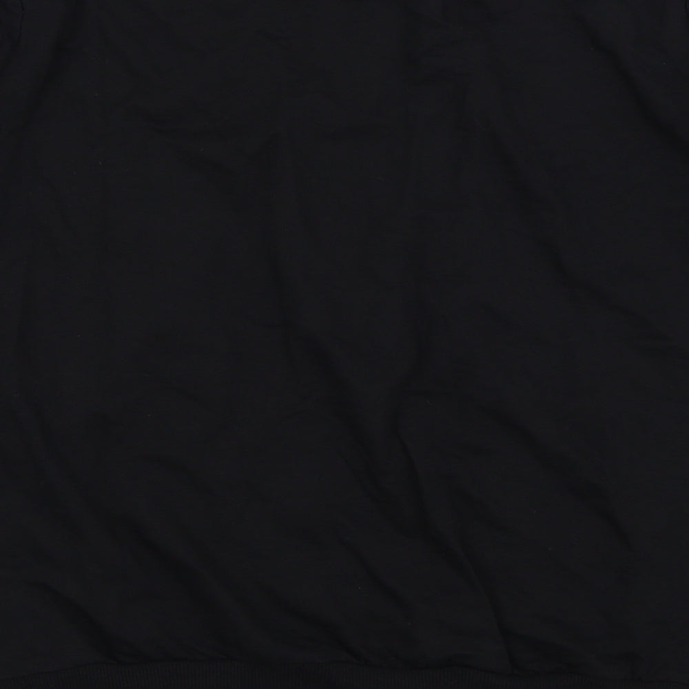 Primark Womens Black Floral  Pullover Jumper Size 12