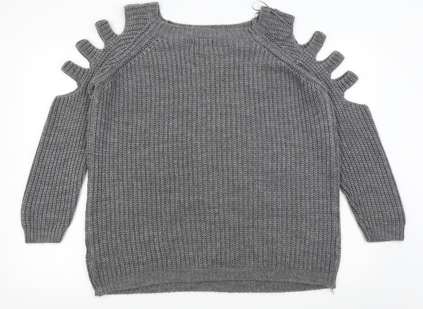 Quiz Womens Grey   Pullover Jumper Size L