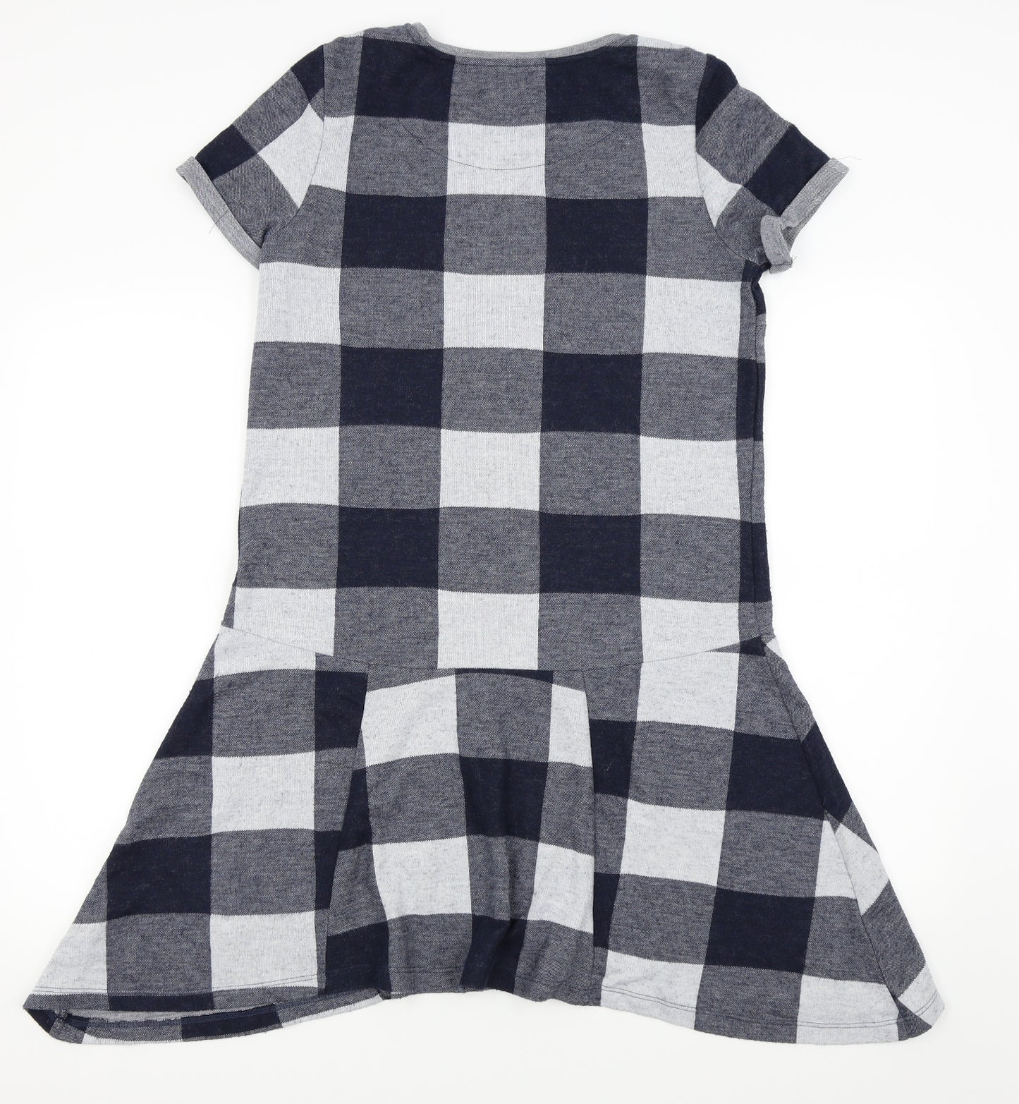 NEXT Womens Blue Check  Fit & Flare  Size 10