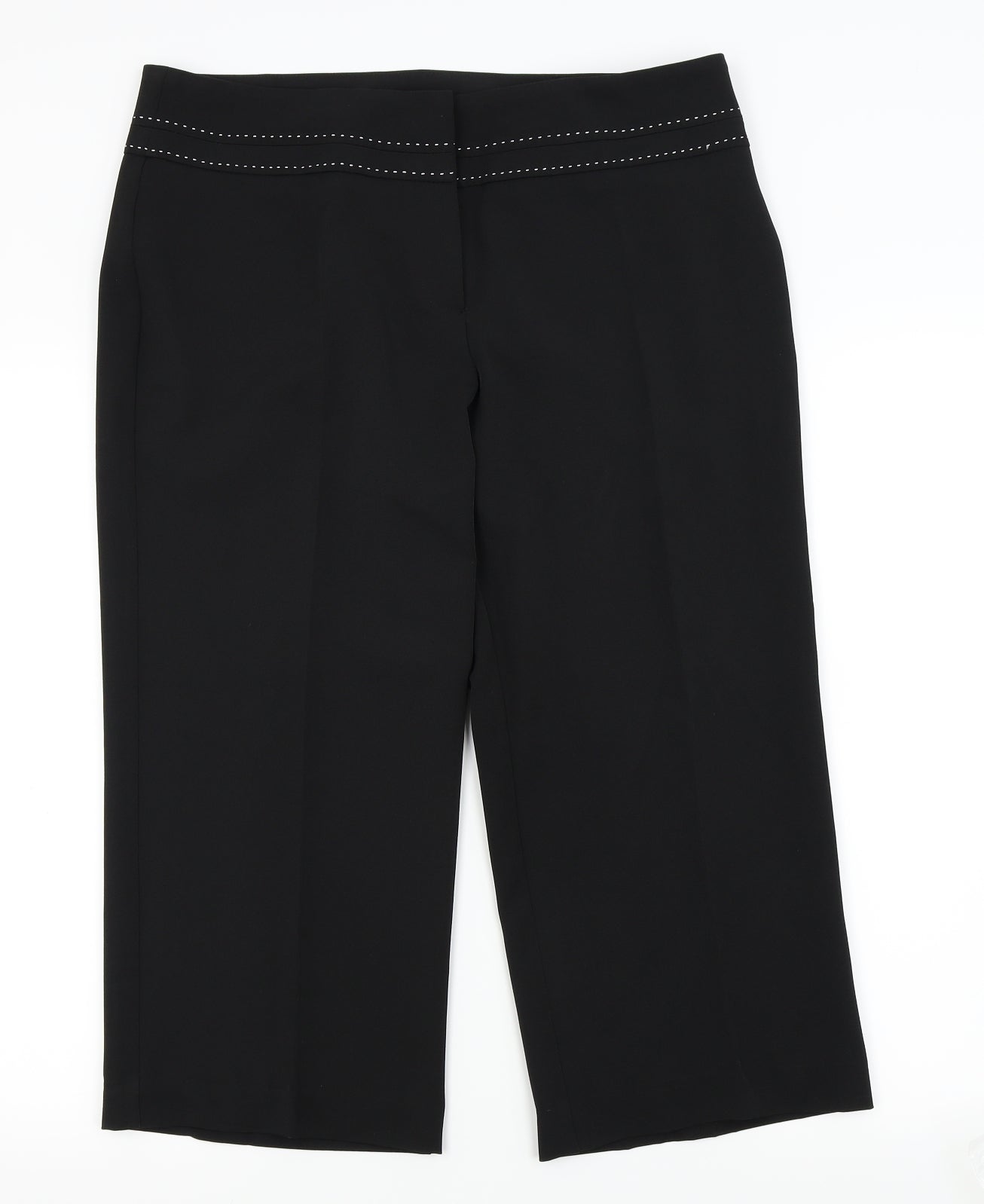 South Womens Black   Capri Trousers Size 14