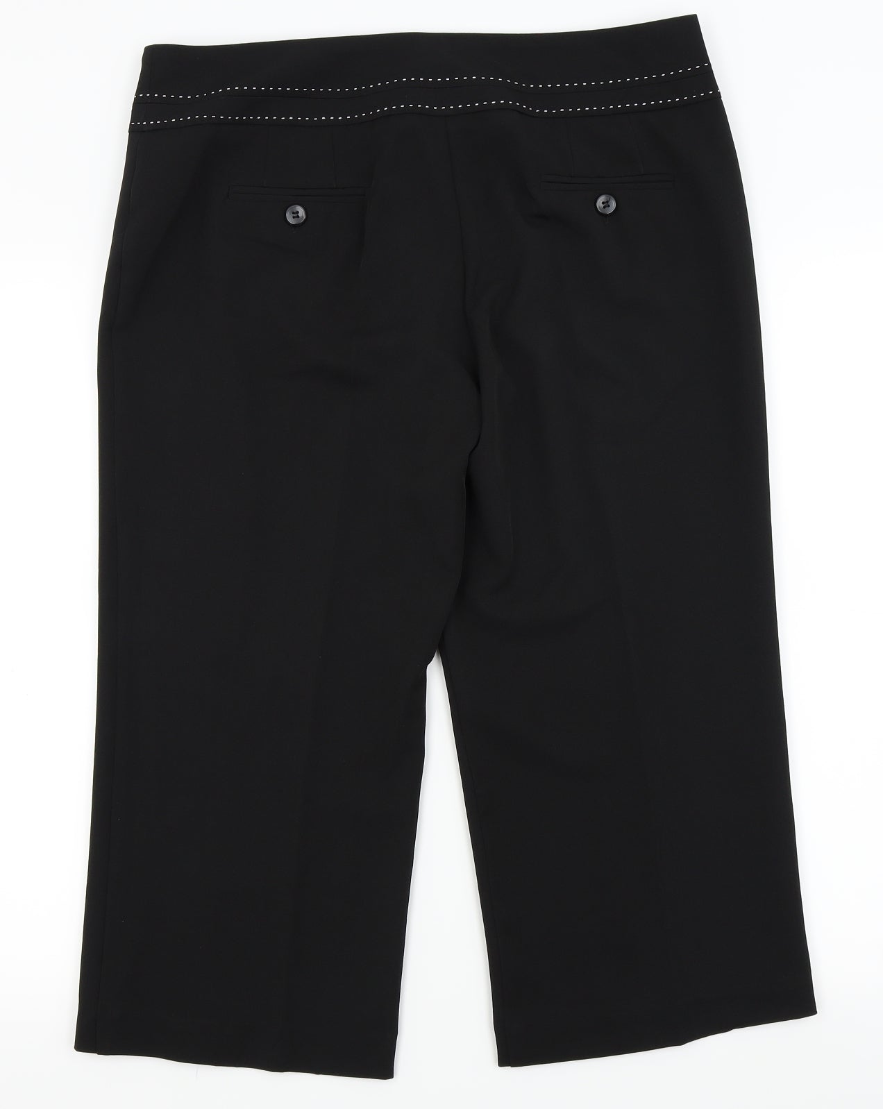 South Womens Black   Capri Trousers Size 14