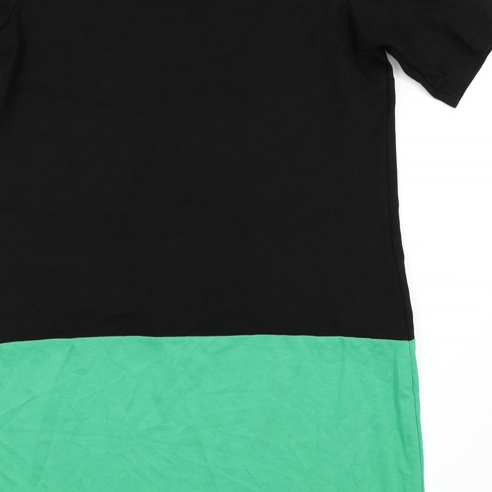 Asda George Womens Black   T-Shirt Dress  Size 14