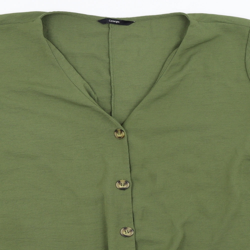 Asda George Womens Green   Basic Blouse Size 24