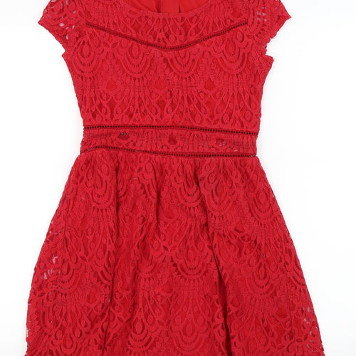 Divided by H&M Womens Red   Fit & Flare  Size 12