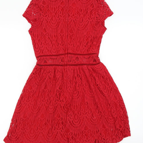 Divided by H&M Womens Red   Fit & Flare  Size 12