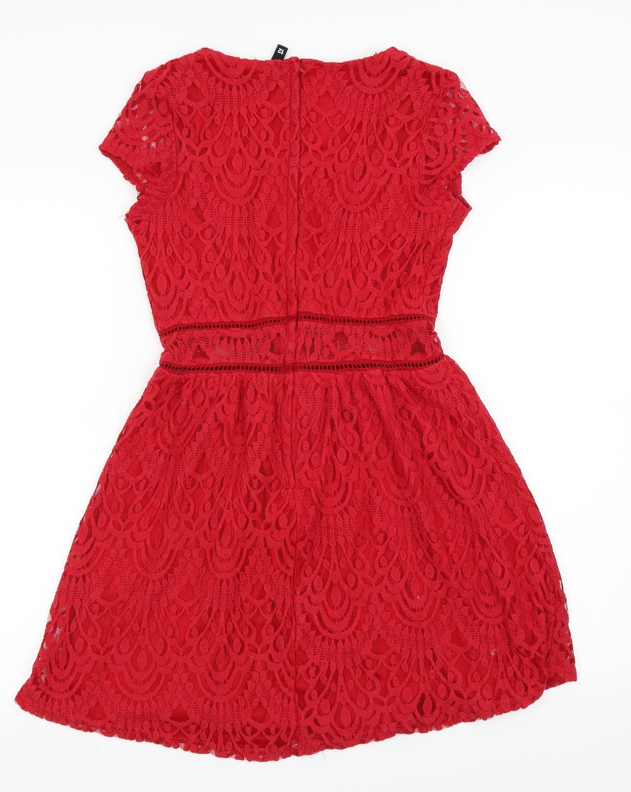 Divided by H&M Womens Red   Fit & Flare  Size 12