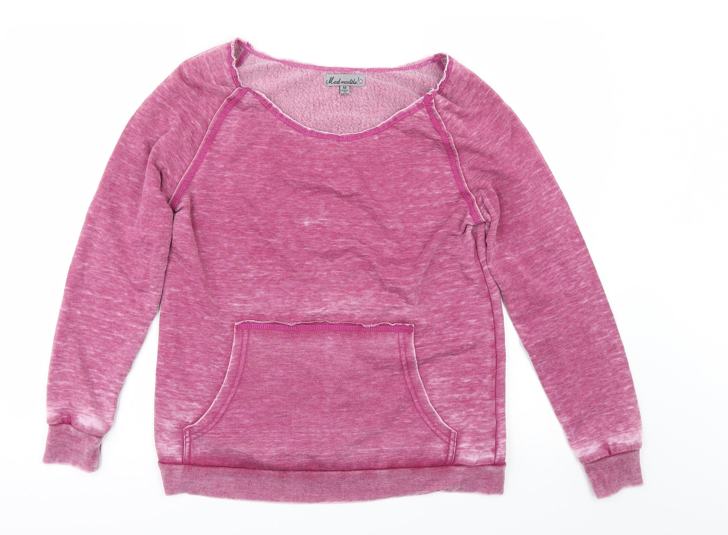 MAD MODELE Womens Pink   Pullover Sweatshirt Size M