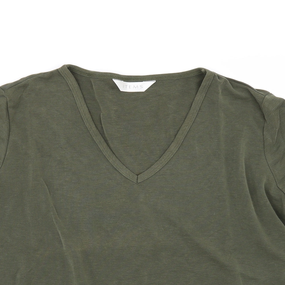items Womens Green   Basic T-Shirt Size 16