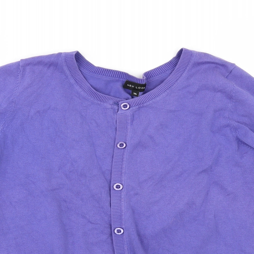 New Look Womens Purple   Cardigan Jumper Size 14