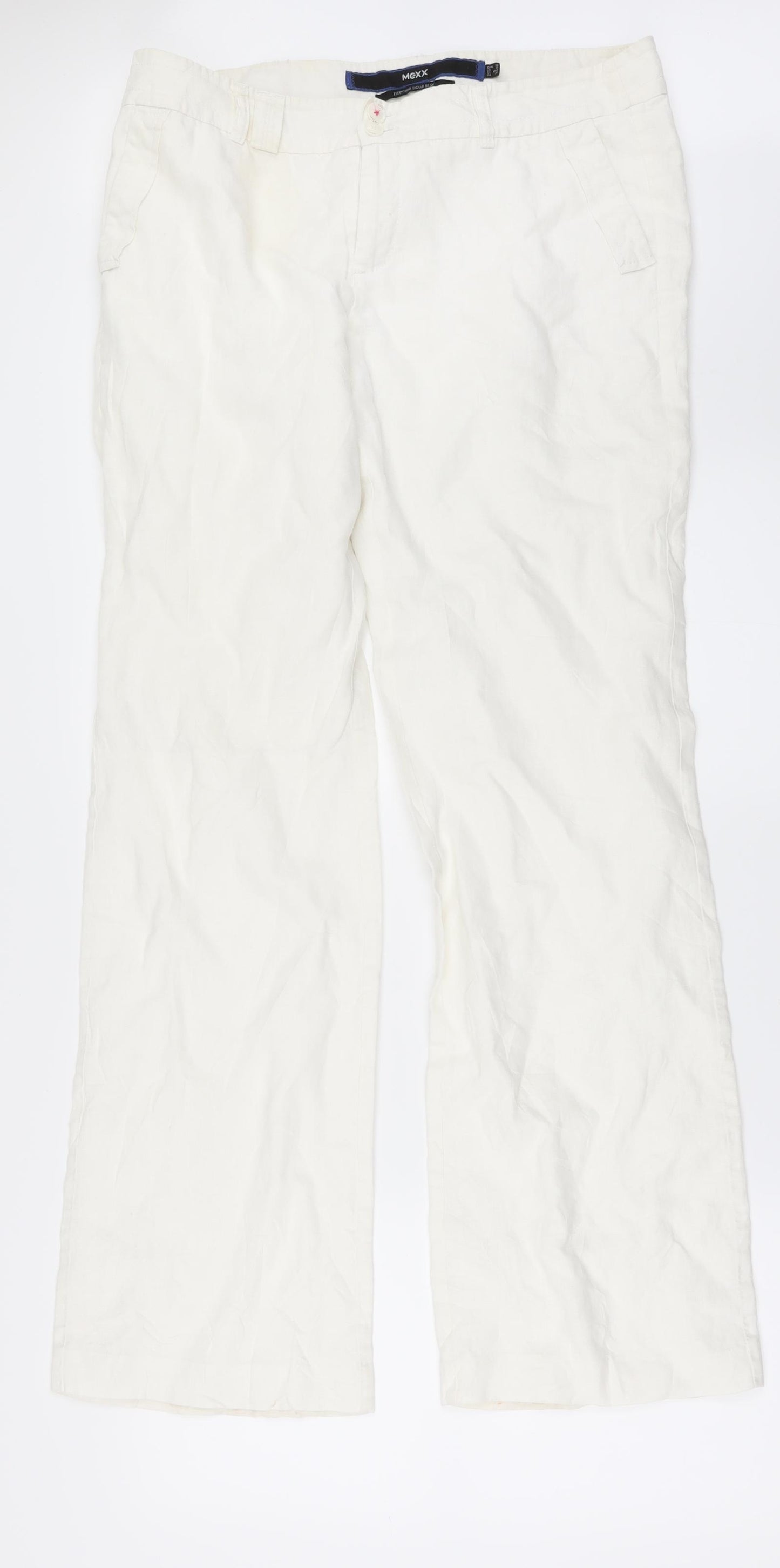 Mexx Womens Ivory   Trousers  Size 12 L31 in