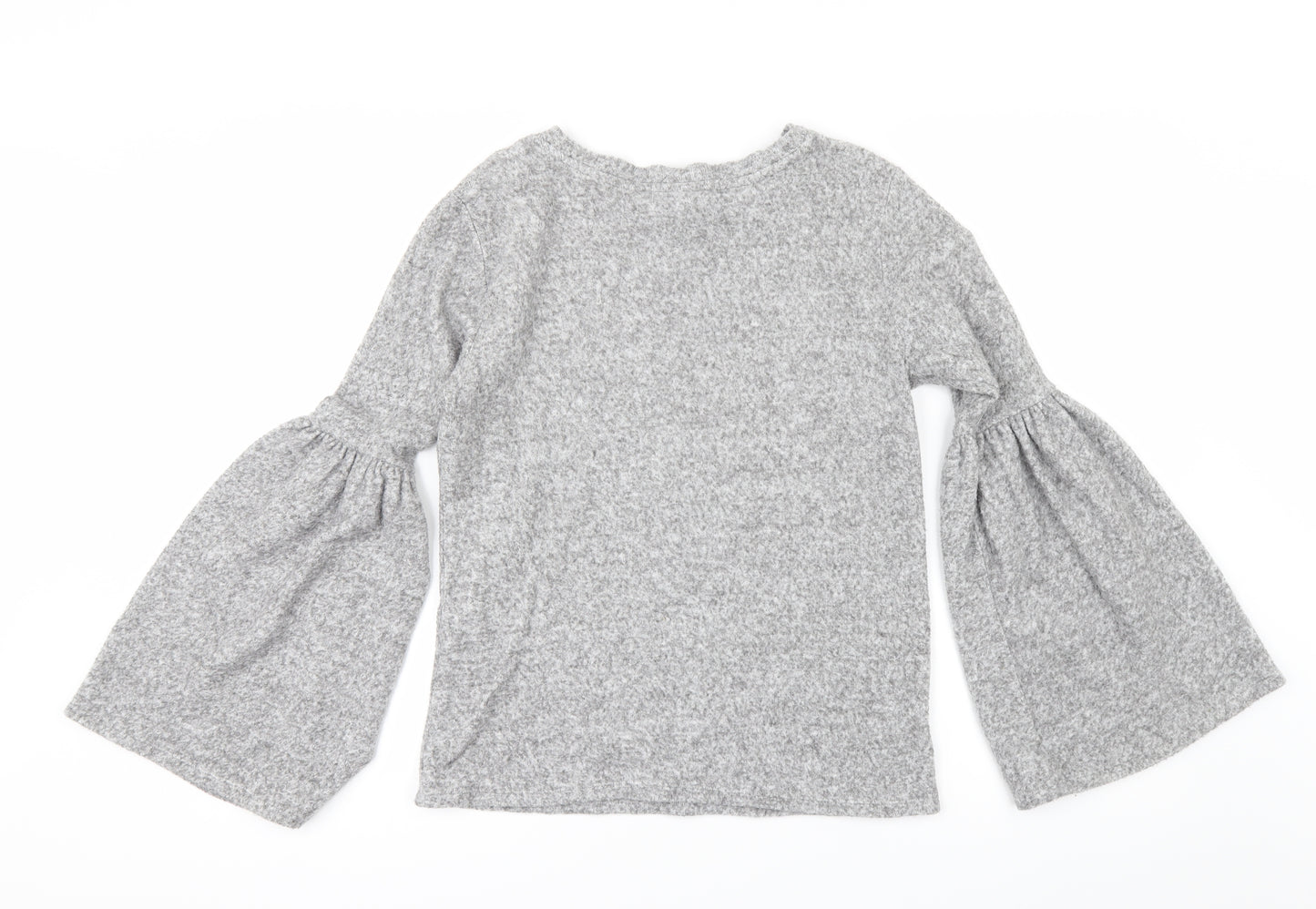 H&M Womens Grey   Pullover Jumper Size S  - Flare sleeve